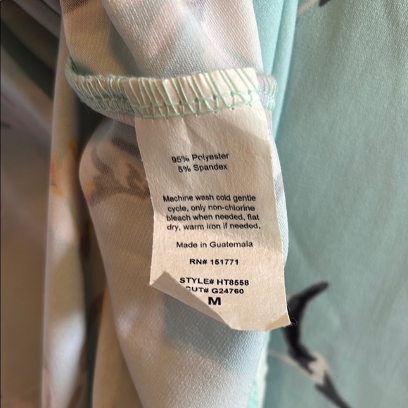 Kaileigh Blue Asymmetrical Flutter Sleeve Blouse - Picture 5 of 5